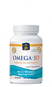 Nordic Naturals - Omega-3D 120 Softgels Lemon