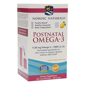 Nordic Naturals - Postnatal Omega-3 - lemon 60 Count