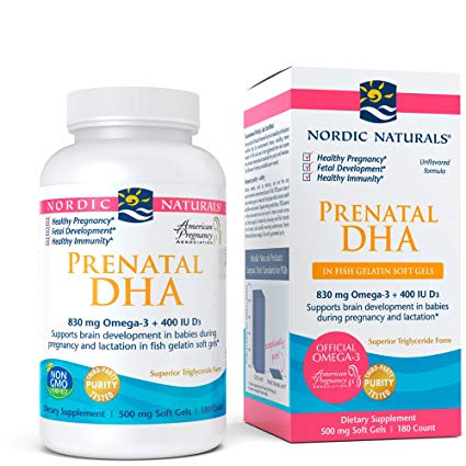 Nordic Naturals - Prenatal DHA Fish Gels - unflavored 180 Count