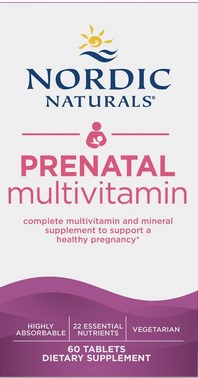 Nordic Naturals - Prenatal Multivitamin Tablets - Unflavored 60 Ct