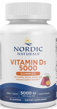 Nordic Naturals - Vitamin D3 5000 Gummies - Passion Fruit 30 Ct