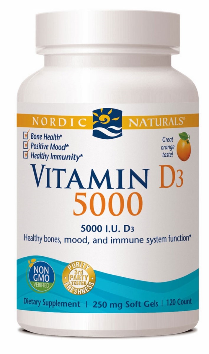 Nordic Naturals - Vitamin D3 5000  orange 120 Count