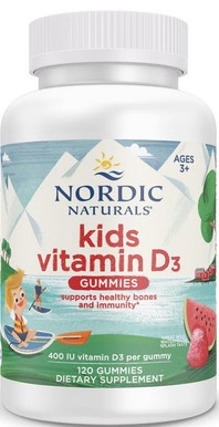 Nordic Naturals - Vitamin D3 Gummies Kids - Watermelon 120 Ct
