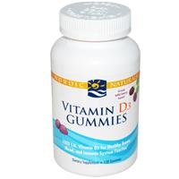 Nordic Naturals - Vitamin D3 Gummies - Wild Berry, 1000 IU, 120 Count