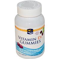 Nordic Naturals - Vitamin D3 Gummies - Wild Berry, 1000 IU, 60 Count
