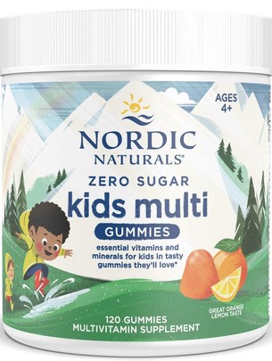 Nordic Naturals - Zero Sugar Kids Multi Gummies - Orange Lemon 120 Ct