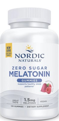Nordic Naturals - Zero Sugar Melatonin Gummies - Raspberry 120 Ct