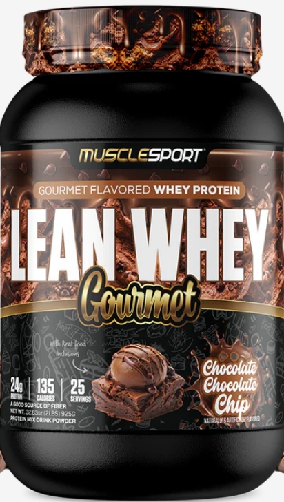 Muscle Sport Lean Whey Iso Hydro 2lbs 25Serv Chocolate Chocolate Chip