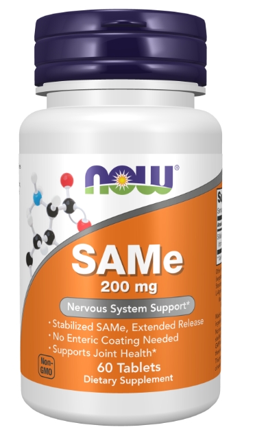 Now Vitamins - SAMe 200mg 60 tabs