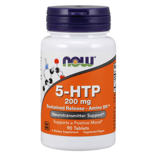  Now Viatmins - 5-HTP 200 mg Sustained Release 90 Tablets - Amino SR  TEMPORARILY UNAVAILABLE