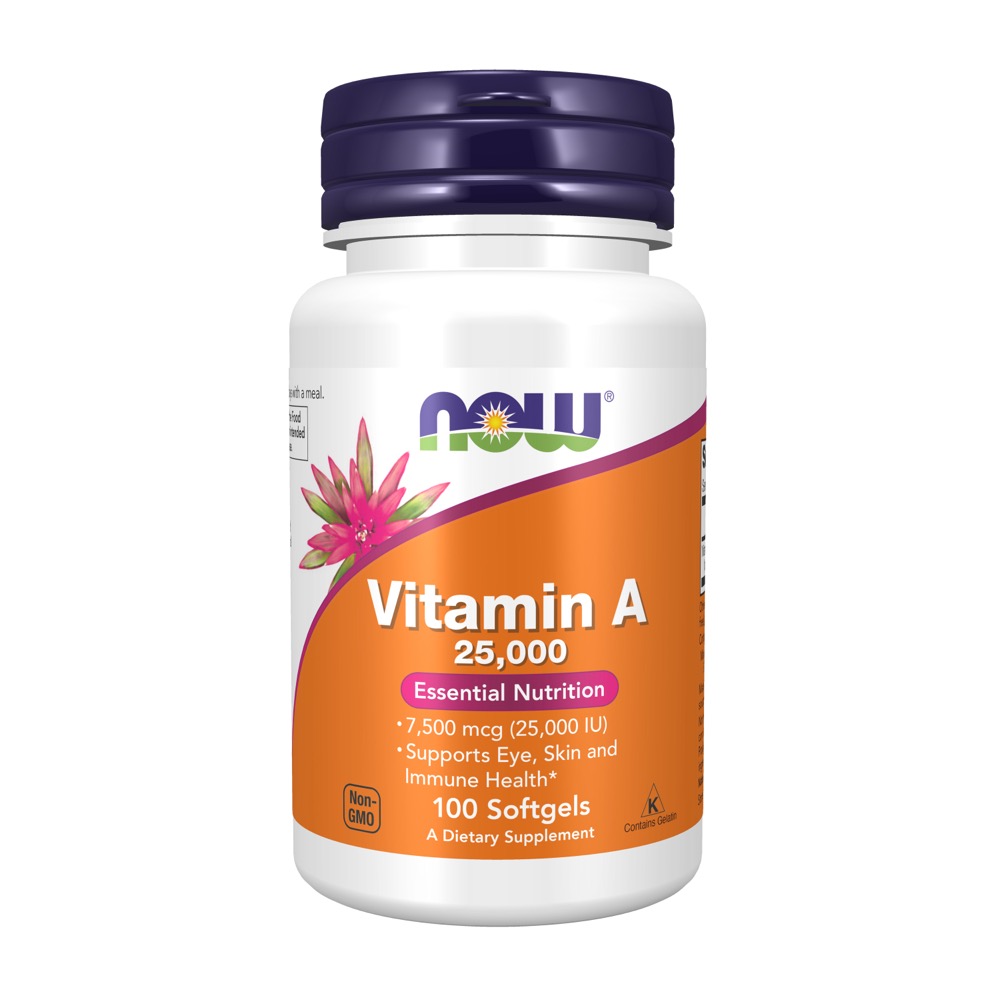 Now Vitamins - A 25000 IU  100 SGELS