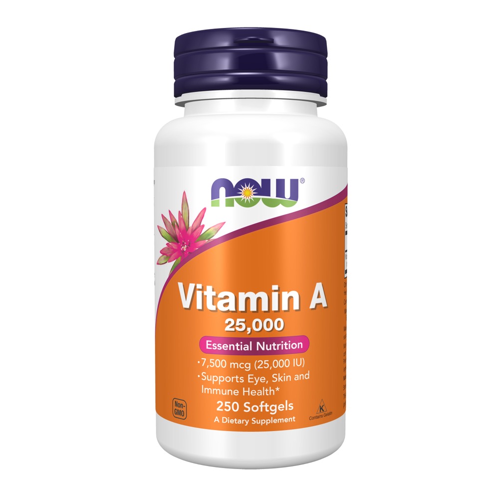 Now Vitamins - A 25000 IU  250 SGELS