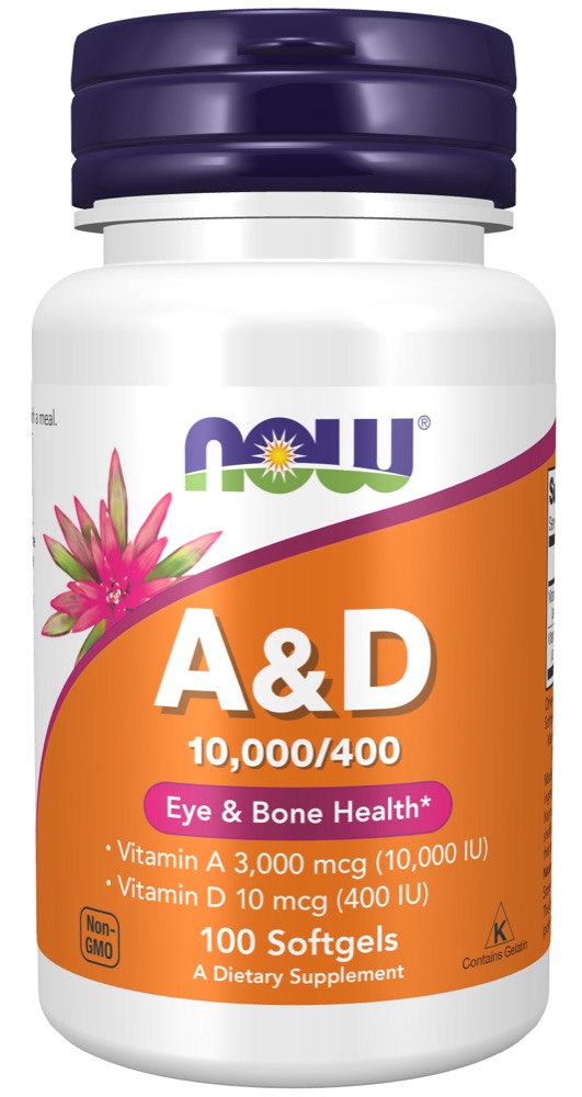 Now Vitamins - A & D 10000/400 100 SGELS