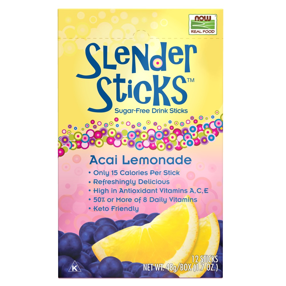 Now Vitamins - Acai Lemonade Sugar Free Drink Sticks 12 / 1.7 oz. Sticks