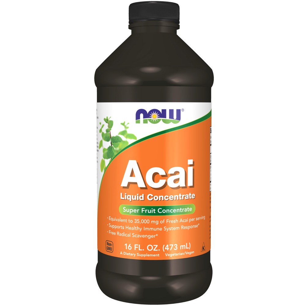 Now Vitamins - Acai Liquid Concentrate (35,000mg per  oz) 16oz. 