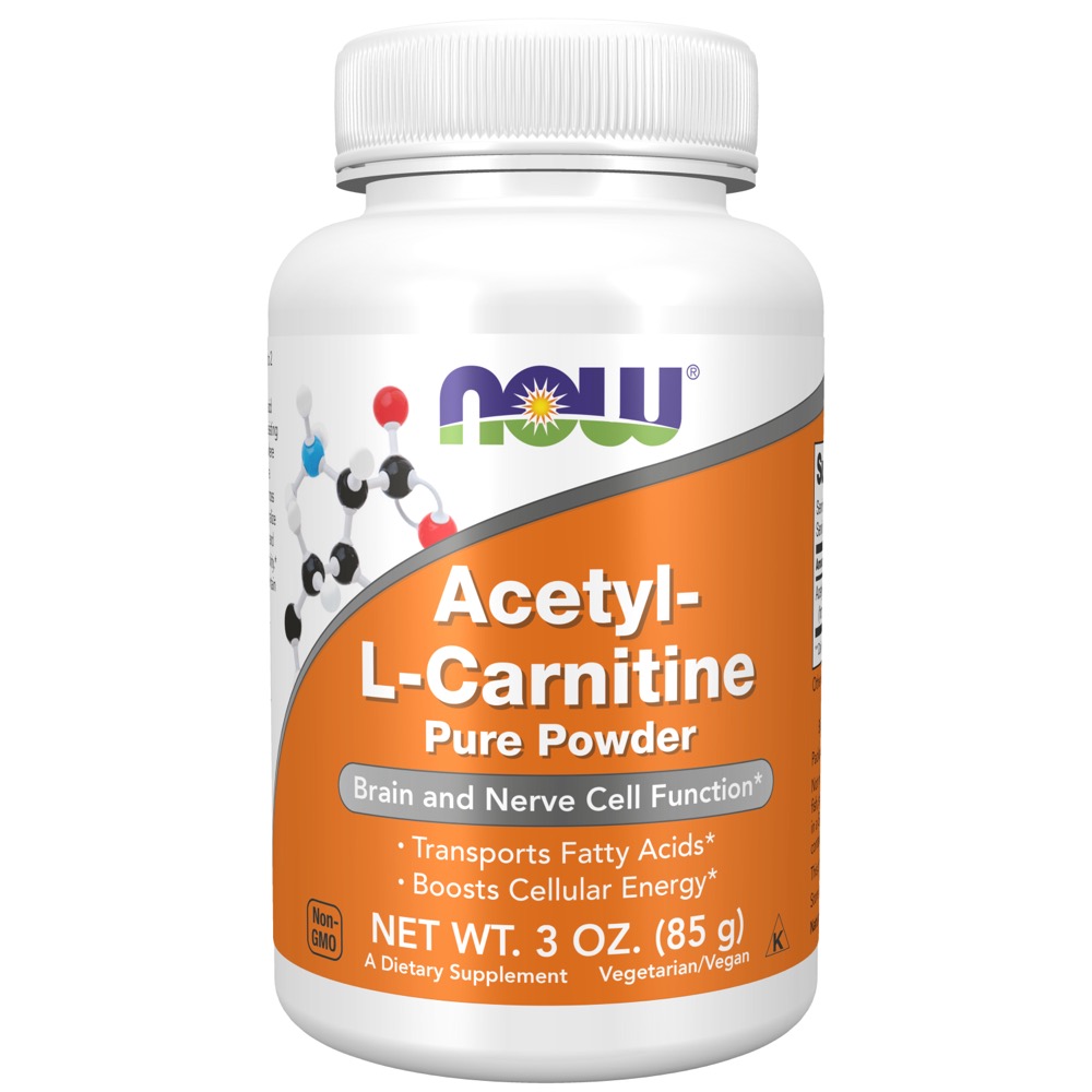 Now Vitamins - Acetyl-L-Carnitine Powder - 3 oz. 