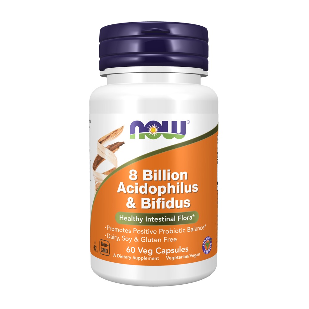 Now Vitamins - Acidoph/Bifidus 8 Billion 60 Caps