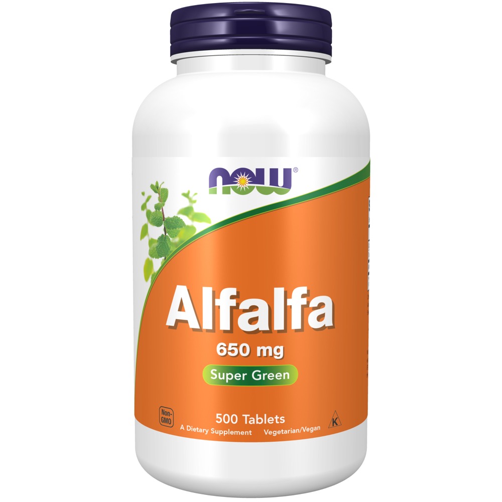 Now Vitamins - Alfalfa 10 Grain 500 Tabs