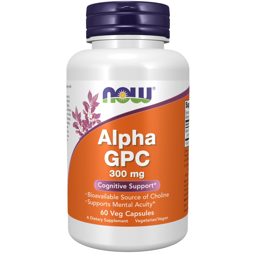 Now Vitamins - Alpha GPC 300 Mg 60 Vcaps