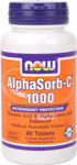Now Vitamins - AlphaSorb-C 1000mg  60 Tablets-temp availabe