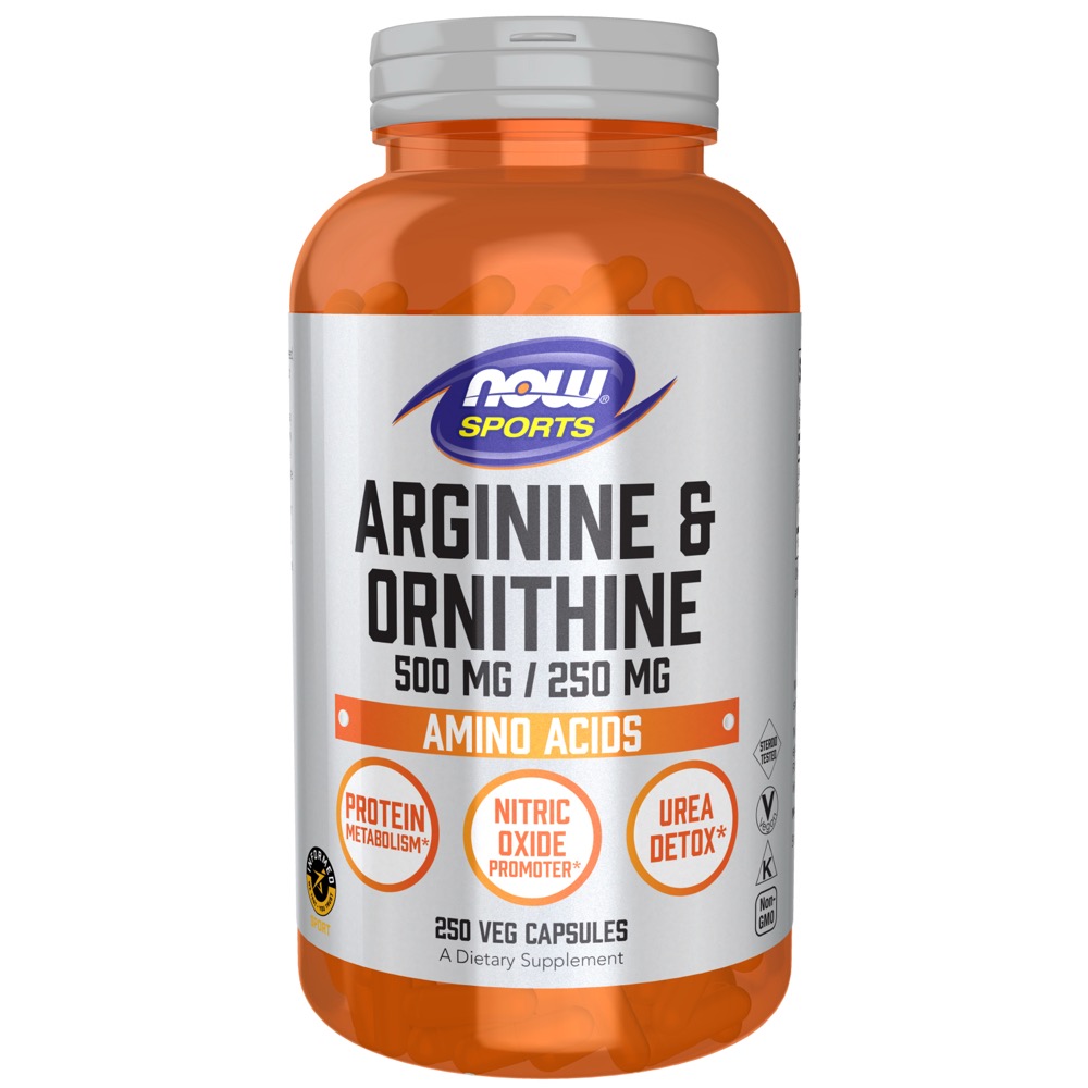 Now Vitamins - Arginine Ornithine 250 Caps