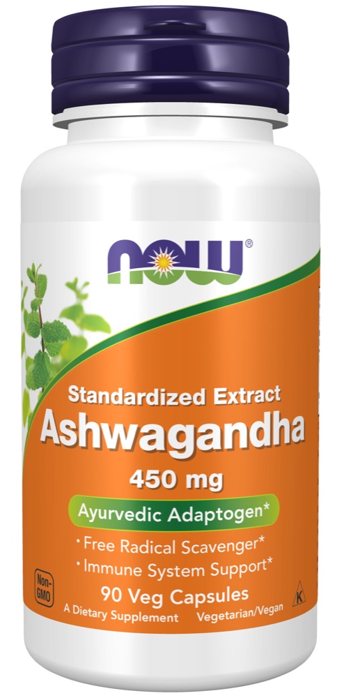 Now Vitamins - Ashwagandha Extract 450 mg - 90 Vcaps