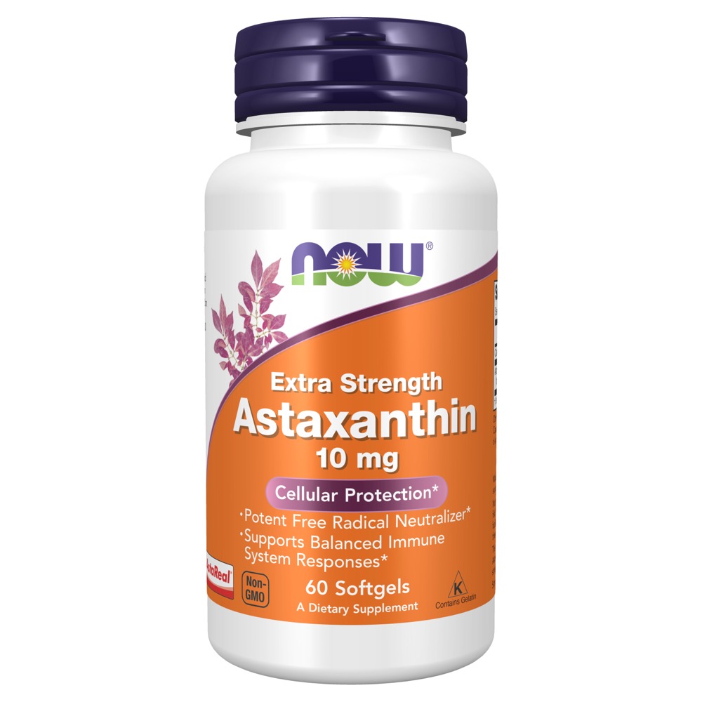 Now Vitamins - Astaxanthin 10 mg 60 Softgels