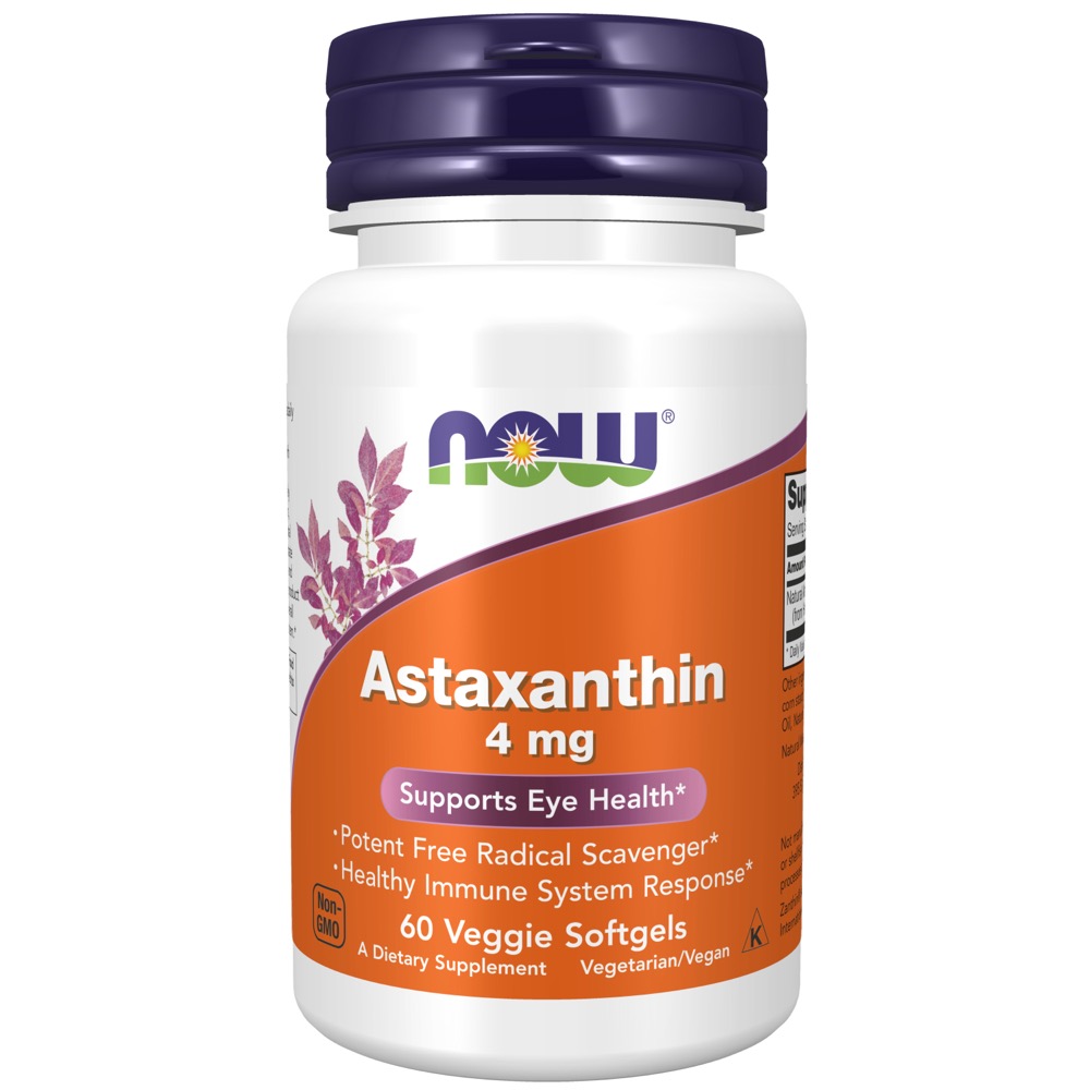 Now Vitamins - Astaxanthin 4 mg 60 Softgels-