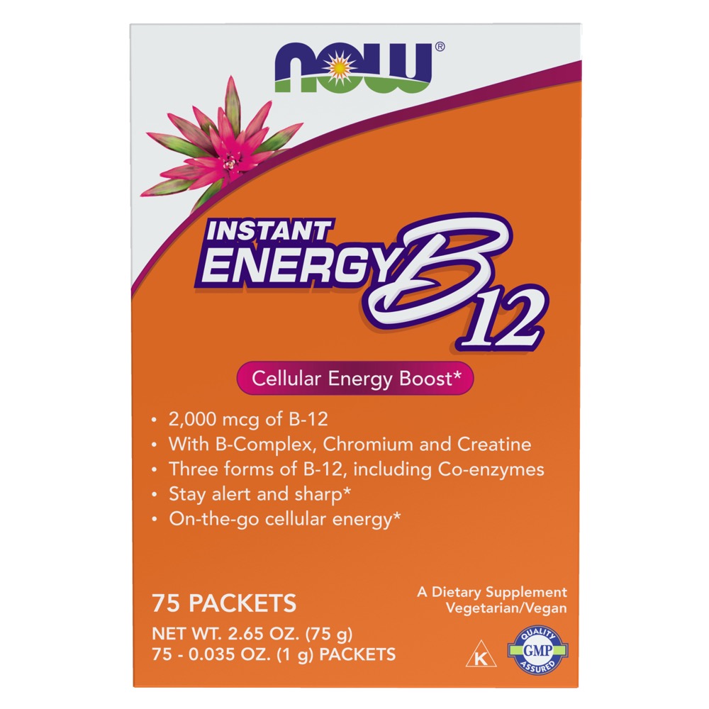 Now Vitamins -  B- 12 Instant Energy 2000 mcg 75/pkts
