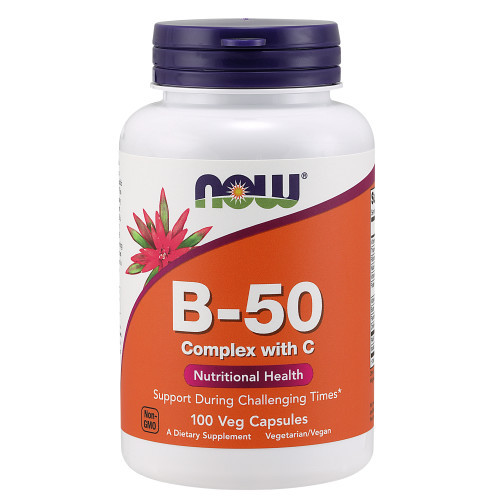 Now Vitamins - B-50 W/250mg VIT C  100 CAPS TEMPORARELY UNAVAILABLE