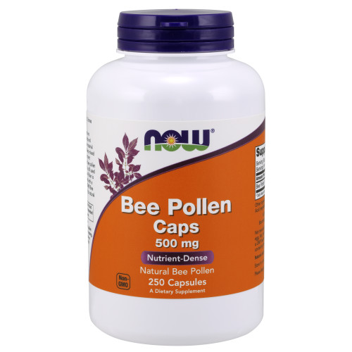Now Vitamins - Bee Pollen 500Mg 250 Caps TEMPORARELY UNAVAILABLE