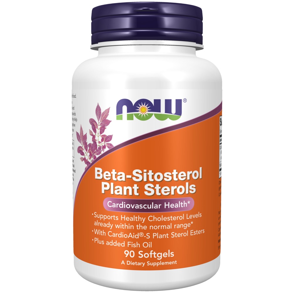 Now Vitamins - Beta-Sitosterol Plant Sterols 90 Softgels