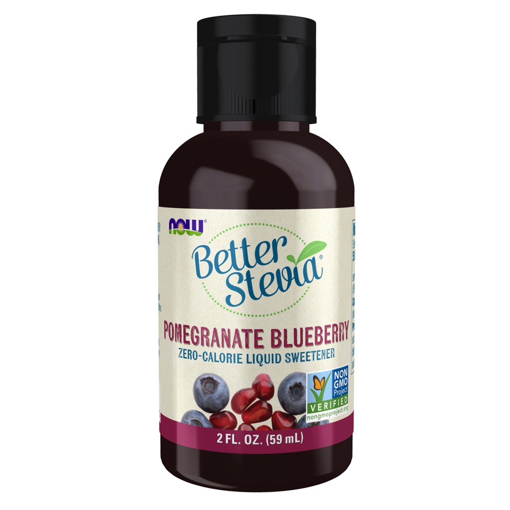 Now Vitamins - BetterStevia Liquid Extract Pomegranate Blueberry 2 fl. oz.