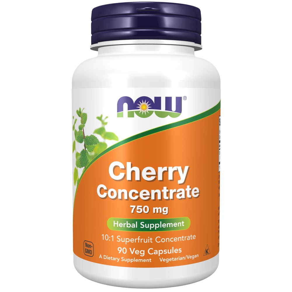 Now Vitamins - Cherry Concentrate 750 mg 90 Veg Caps*BEST BY 01/2025