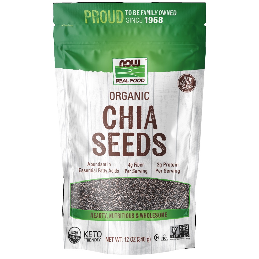 Now Vitamins - Black Chia Organic 12 oz
