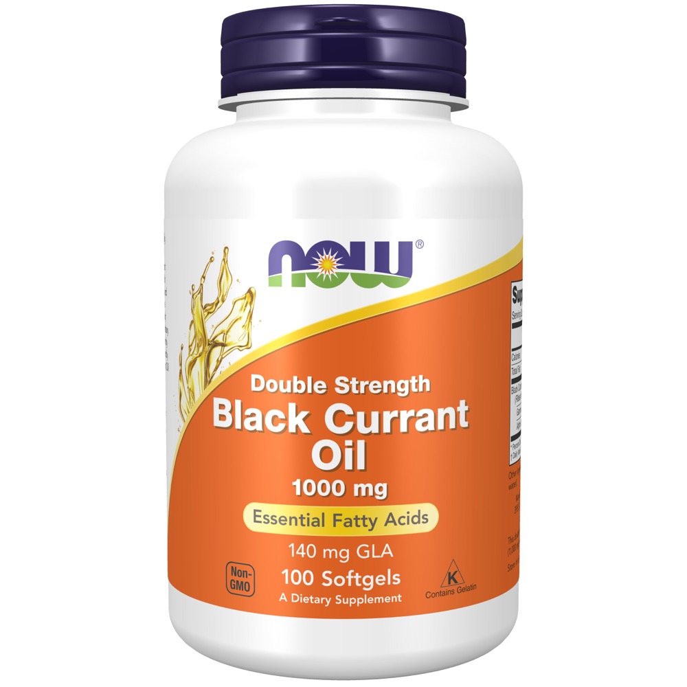 Now Vitamins - Black Currant Oil 1000 mg 100 Softgels