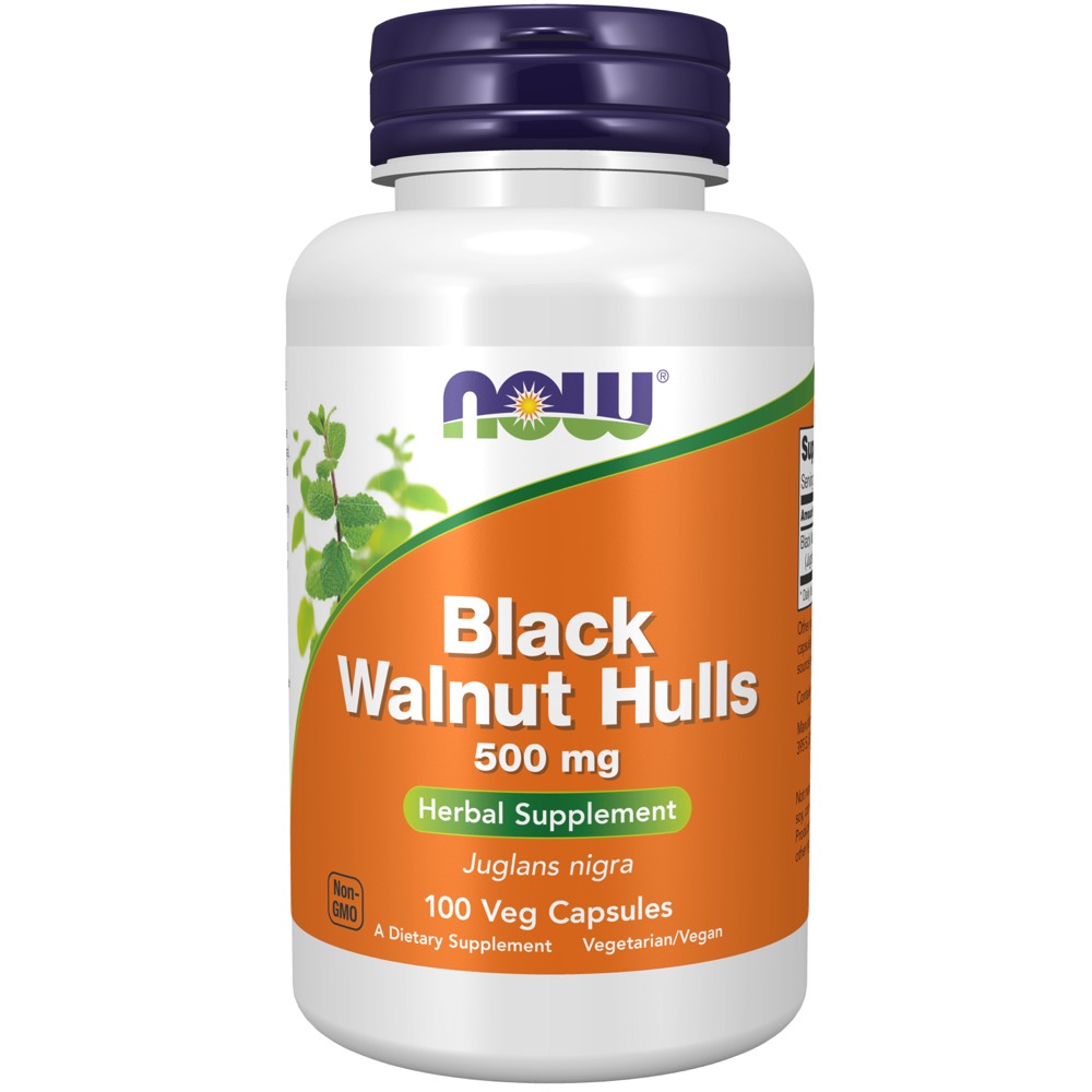 Now Vitamins - Black Walnut Hulls 550 Mg 100/Caps