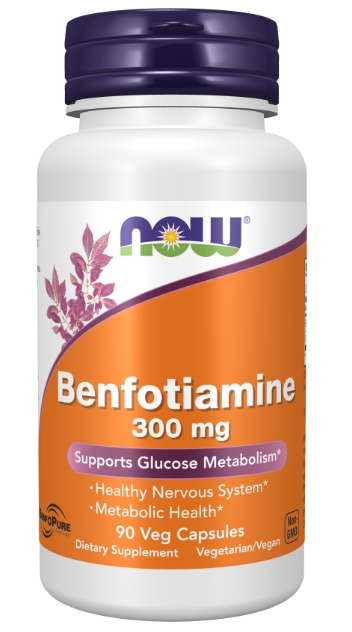 Now Vitamins - Benfotiamine 300 mg 90 Veg Capsules
