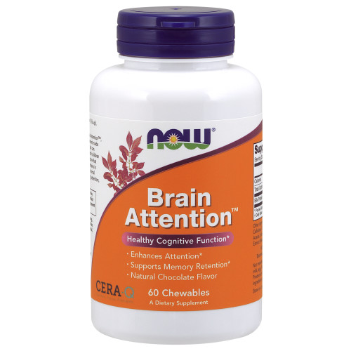 Now Vitamins - Brain Attention 60 Chewable Tablets      TEMPORARILY UNAVAILABLE