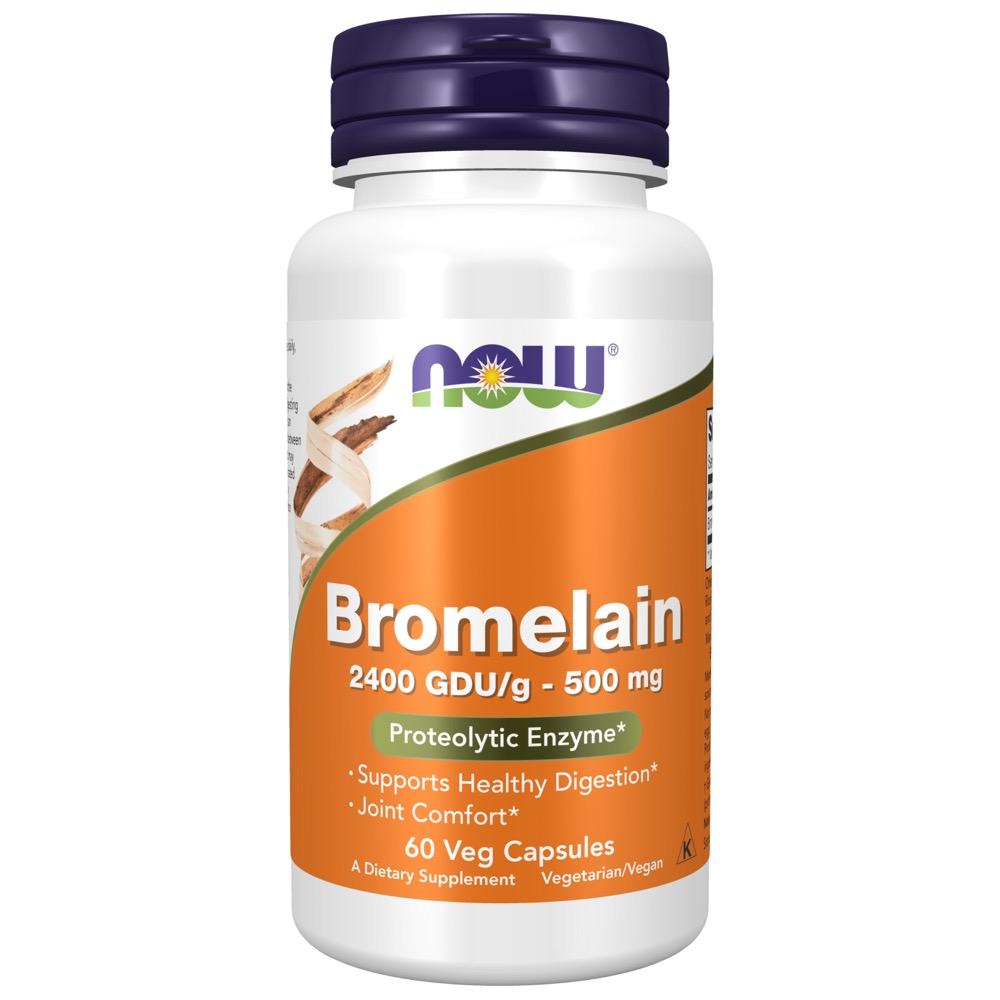 Now Vitamins - Bromelain 2400Gdu/500Mg 60 Vcaps