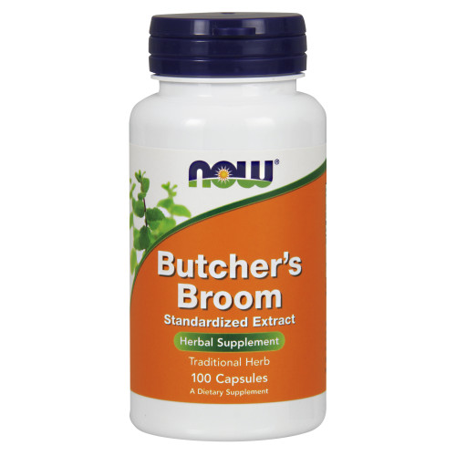 Now Vitamins - Butcher's Broom 500Mg 100 Caps-OUT OF STOCK