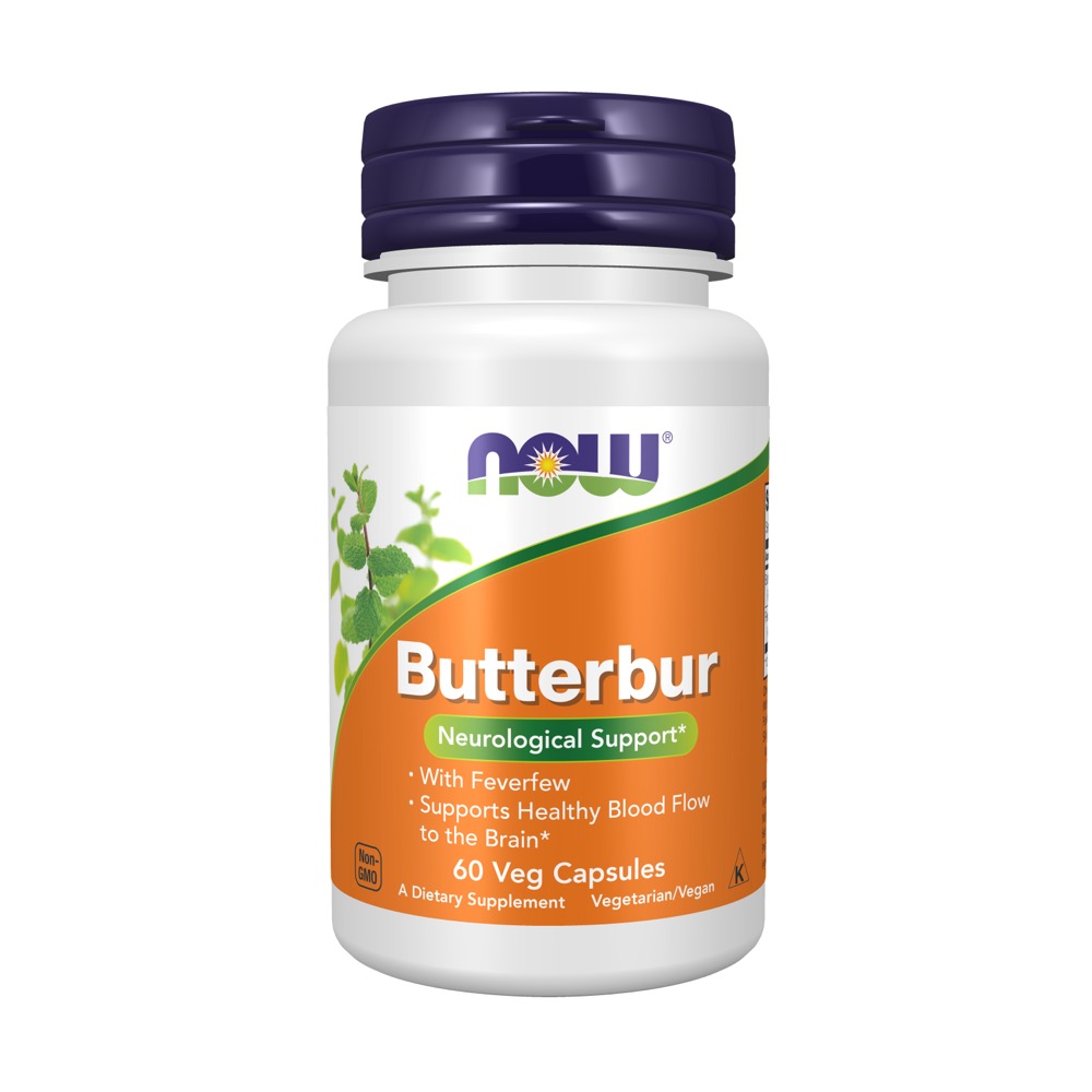 Now Vitamins - Butterbur With Feverfew 60 Vcaps