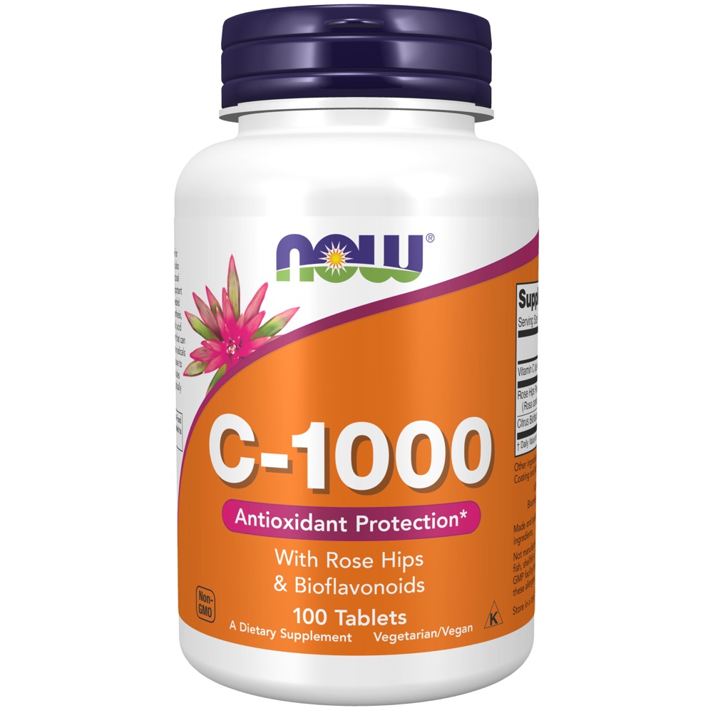 Now Vitamins - C-1000 100 Tabs With Rose Hips