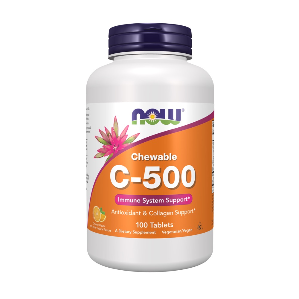 Now Vitamins - C-500 Chewable Orange 100 Lozenges