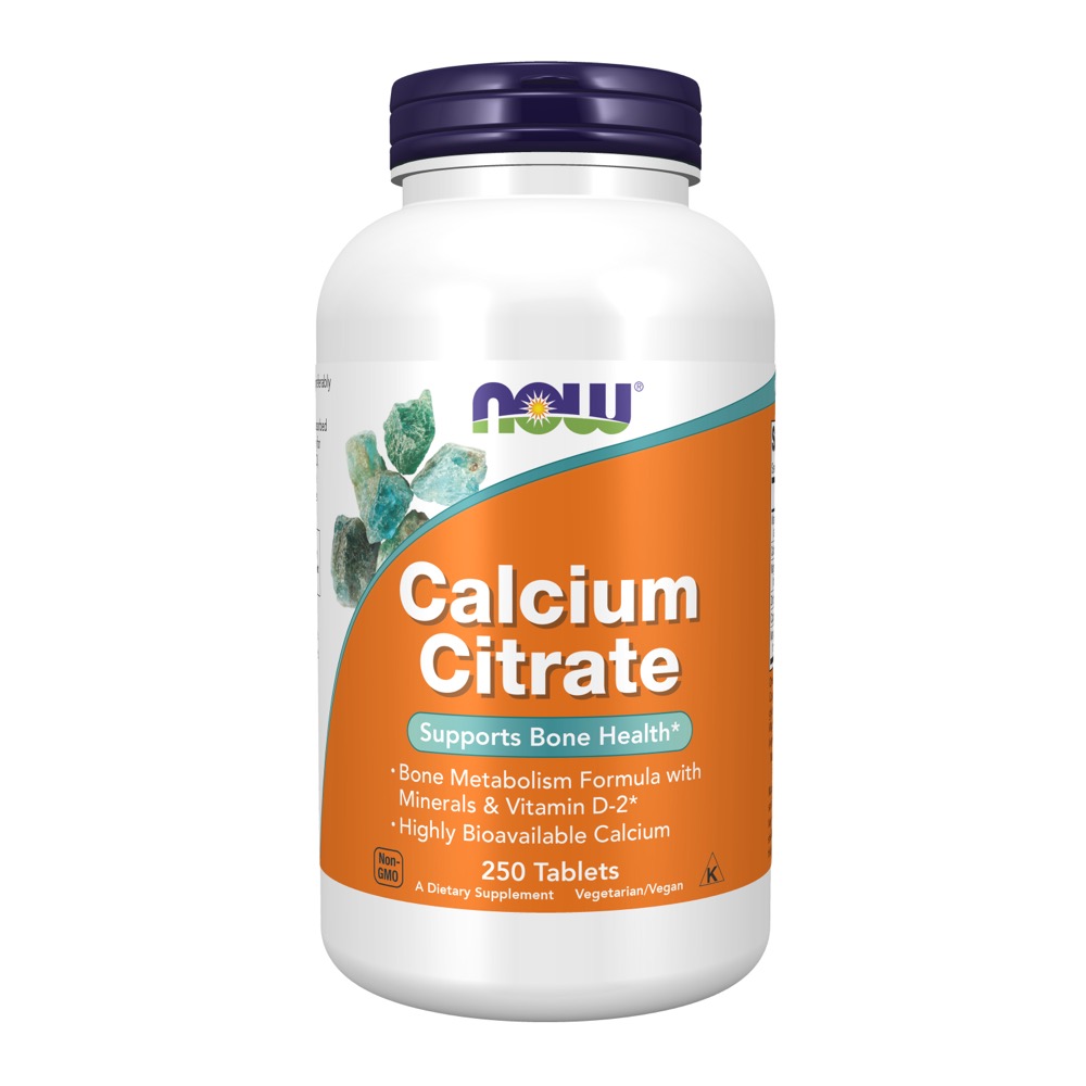 Now Vitamins - Calcium Citrate W/Min 250 Tabs