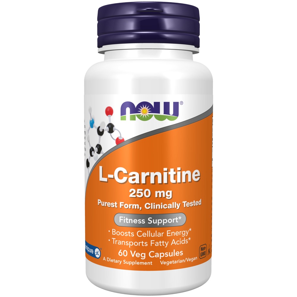 Now Vitamins - Carnitine 250Mg 60 Caps