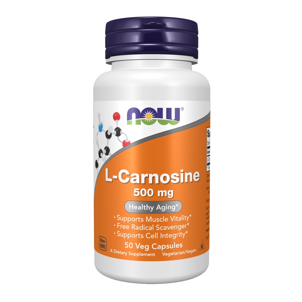 Now Vitamins - Carnosine 500Mg  50 Vcaps