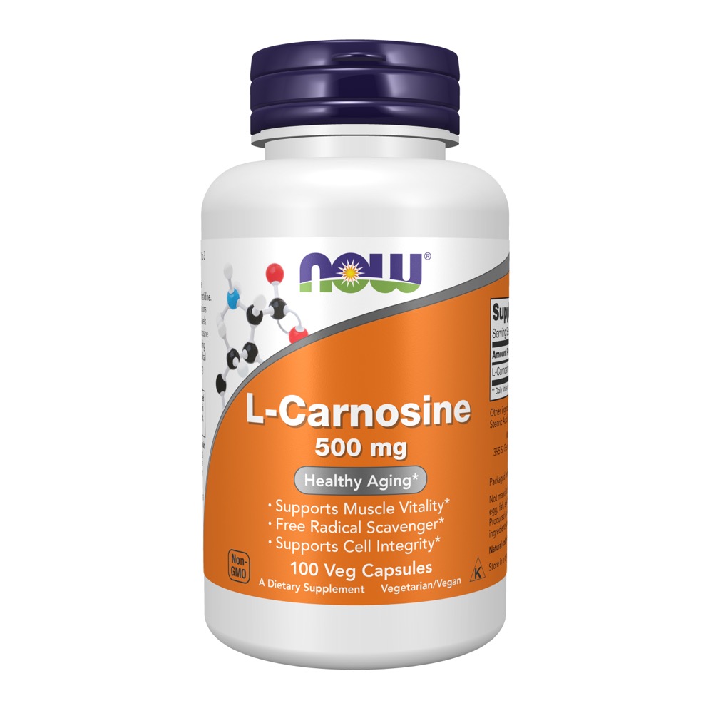 Now Vitamins - Carnosine (L) 500 Mg 100 Vcaps 