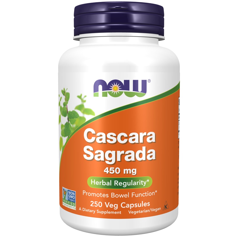 Now Vitamins - Cascara Sagrada 450 Mg 250/Caps
