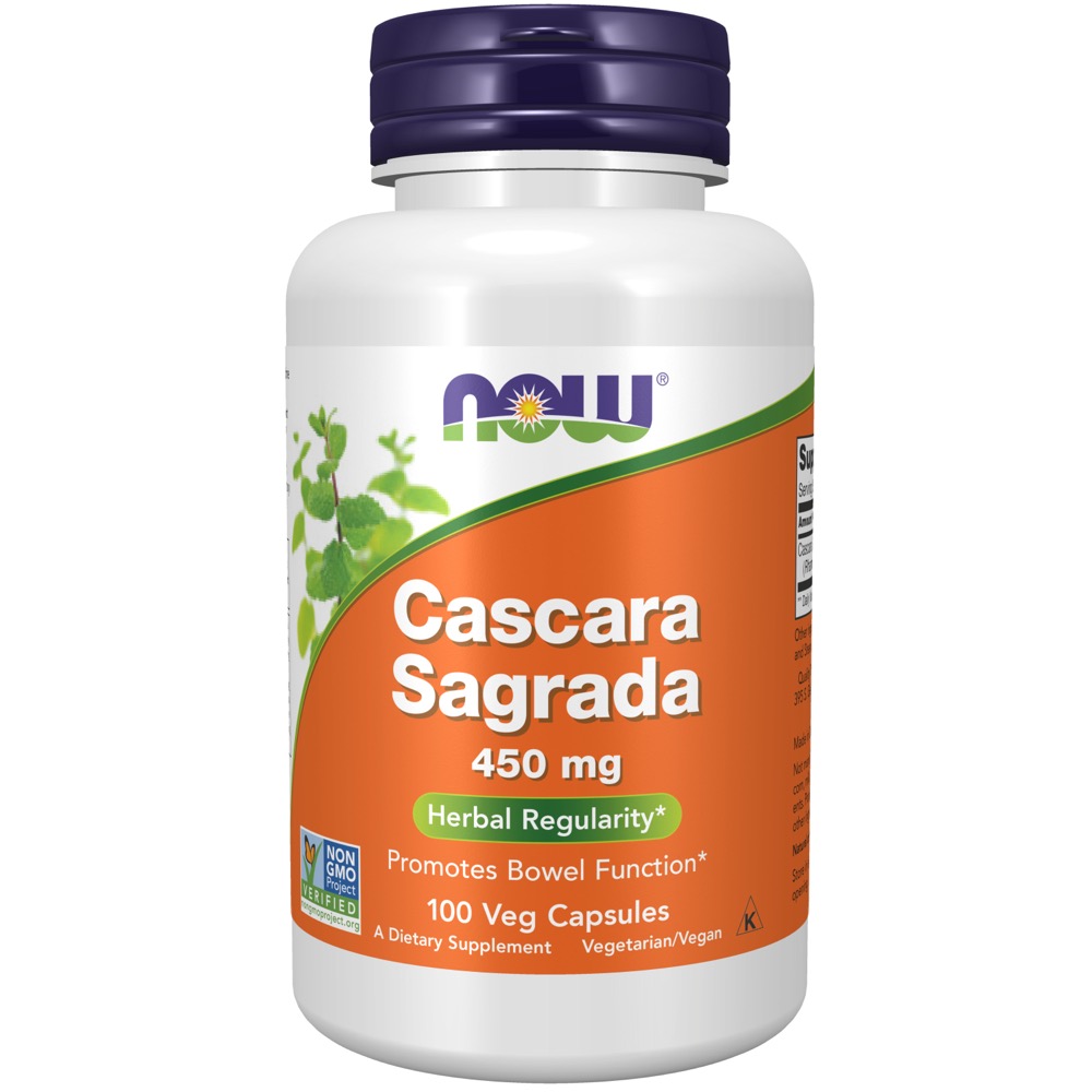 Now Vitamins - Cascara Sagrada 450Mg 100 Caps
